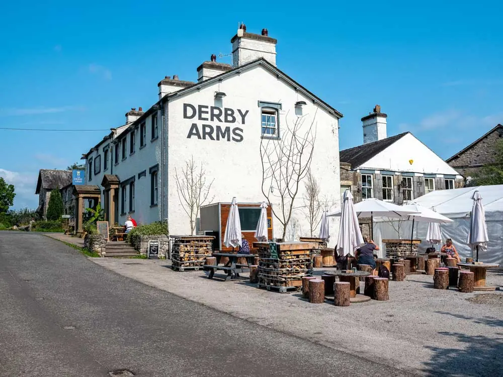 The Derby Arms on a bright day